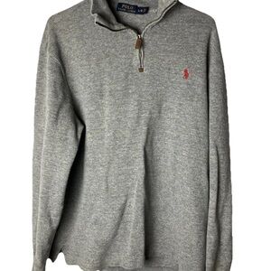 Ralph Lauren Men's Gray Zip-Up Sweater